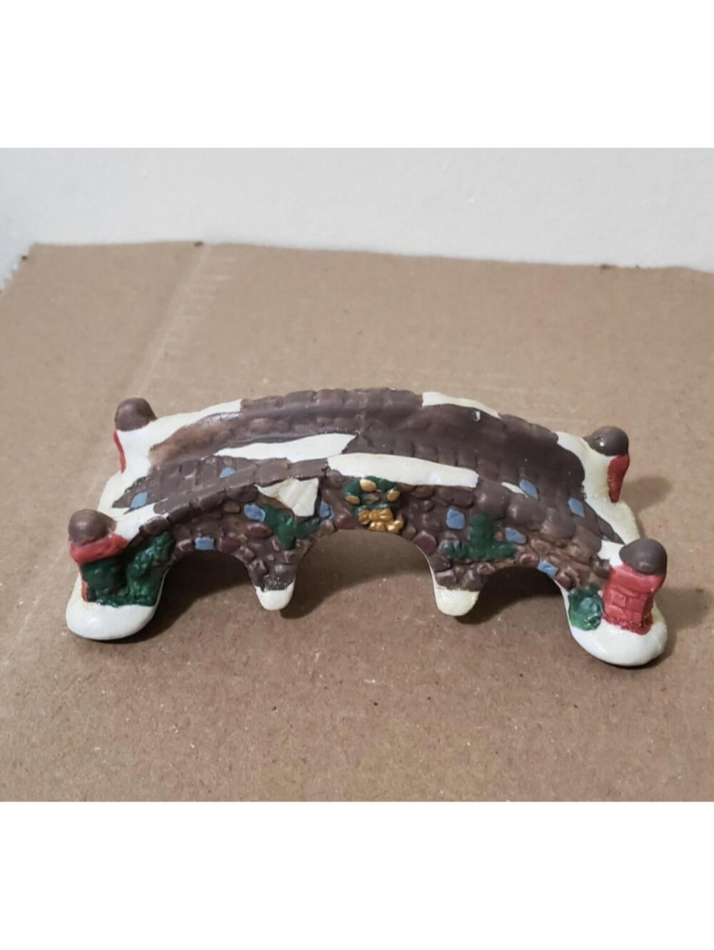 Cobblestone Corners Christmas Village Stone Bridge Miniature Accessory 2001